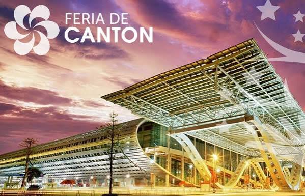 Pabellón de la Feria de Cantón al atardecer